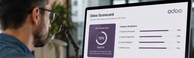 Odoo scorecard tool for assessing business processes and ERP readiness