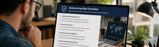 Outsourcing risk checklist for evaluating potential challenges and improving business decisions